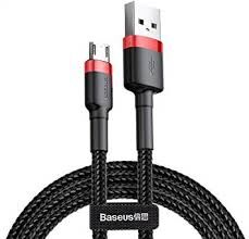 Кабель Baseus Cafule Cable USB For Micro 1.5A 2m CAMKLF-C91 (Black/Черный) 