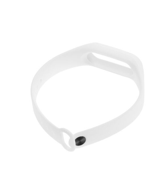Ремешок силиконовый для Xiaomi Mi Band 2 (White/Белый) - 4