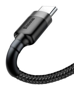 Кабель Baseus Cafule Cable USB For Type-C 2A 2M CATKLF-CG1 (Black/Черный) - 2