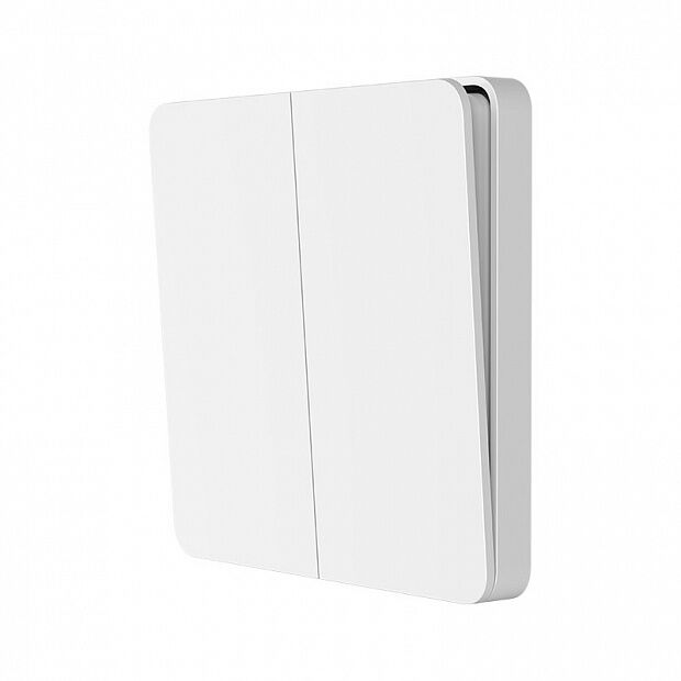 Настенный выключатель Xiaomi Mi Home Wall Switch Dual Slot (White/Белый) - 5