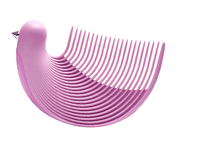 Гребешок-расческа для волос YIYOHOME Bird Comb (Pink/Розовый) 